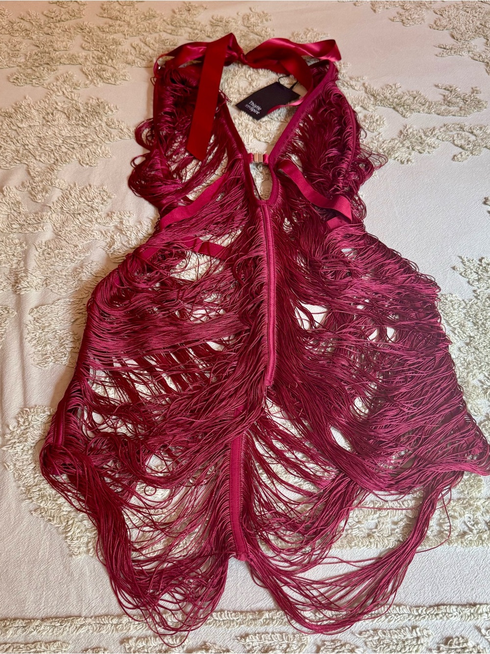 NWT Thistle and Spire Fringe Benefits Mini Dress
